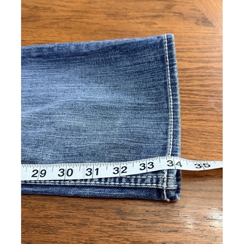 BKE Buckle Jeans Mens 33x34 Blue Denim JAKE Pants, Straight Leg, Distressed - Picture 10 of 11